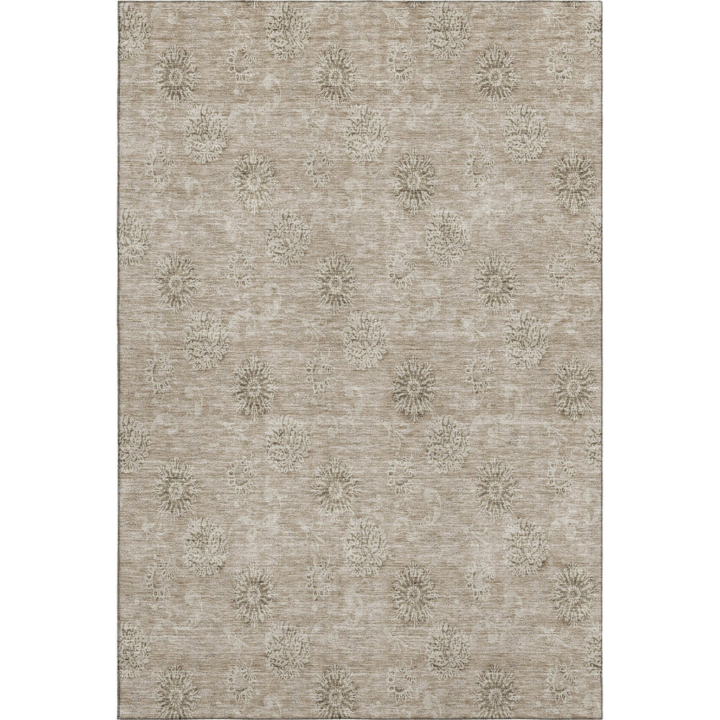Piper Looms Mayfield Floral AMF789 Khaki Machine Washable Area Rug main image