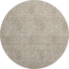Piper Looms Mayfield Floral AMF789 Khaki Machine Washable Area Rug Round Main Image