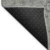 Piper Looms Mayfield Floral AMF789 Pewter Machine Washable Area Rug Backing Image