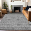 Piper Looms Mayfield Floral AMF789 Pewter Machine Washable Area Rug Lifestyle Image Feature