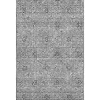 Piper Looms Mayfield Floral AMF789 Pewter Machine Washable Area Rug main image