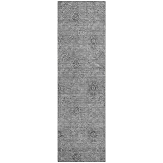Piper Looms Mayfield Floral AMF789 Pewter Machine Washable Area Rug Runner Main Image