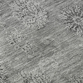 Piper Looms Mayfield Floral AMF789 Pewter Machine Washable Area Rug Swatch Image