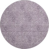 Piper Looms Mayfield Floral AMF789 Plum Machine Washable Area Rug Round Main Image