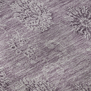 Piper Looms Mayfield Floral AMF789 Plum Machine Washable Area Rug Swatch Image