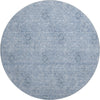 Piper Looms Mayfield Floral AMF789 Sky Machine Washable Area Rug Round Main Image