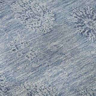 Piper Looms Mayfield Floral AMF789 Sky Machine Washable Area Rug Swatch Image