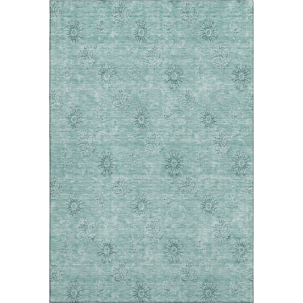 Piper Looms Mayfield Floral AMF789 Teal Machine Washable Area Rug main image