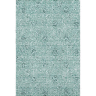 Piper Looms Mayfield Floral AMF789 Teal Machine Washable Area Rug main image