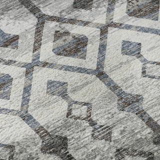 Piper Looms Mayfield Tribal Boho AMF79 Ash Machine Washable Area Rug Swatch Image