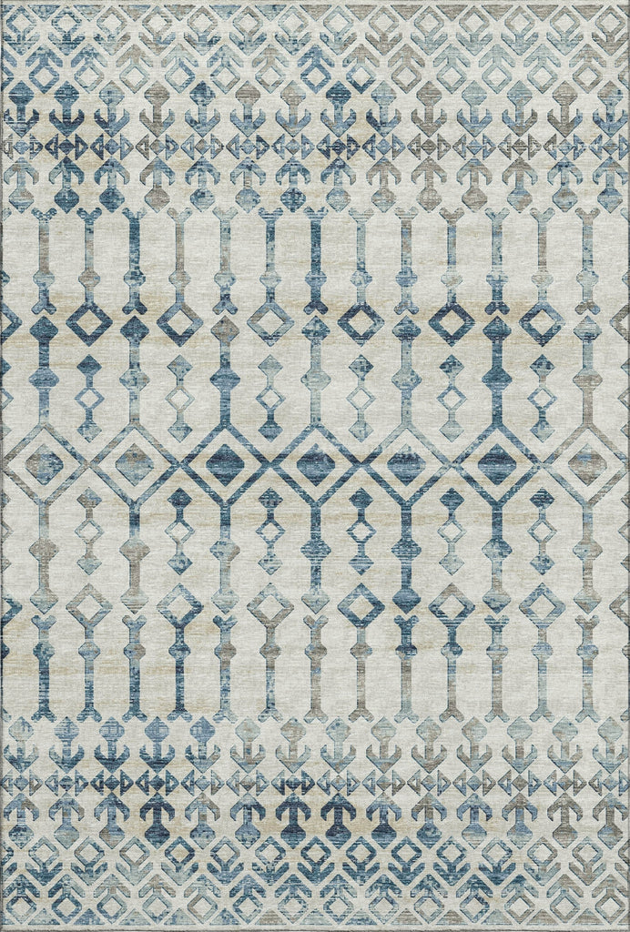 Piper Looms Mayfield Tribal Boho AMF79 Ivory Machine Washable Area Rug main image