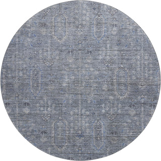 Piper Looms Mayfield Southwest AMF790 Blue Machine Washable Area Rug Round Main Image
