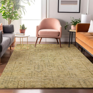 Piper Looms Mayfield Southwest AMF790 Gold Machine Washable Area Rug Lifestyle Image Feature