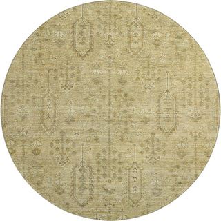 Piper Looms Mayfield Southwest AMF790 Gold Machine Washable Area Rug Round Main Image