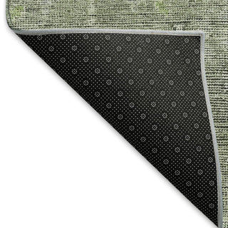 Piper Looms Mayfield Southwest AMF790 Green Machine Washable Area Rug Backing Image