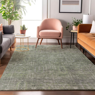 Piper Looms Mayfield Southwest AMF790 Green Machine Washable Area Rug Lifestyle Image Feature