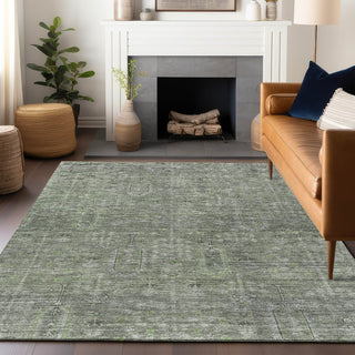 Piper Looms Mayfield Southwest AMF790 Green Machine Washable Area Rug Lifestyle Image Feature