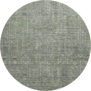 Piper Looms Mayfield Southwest AMF790 Green Machine Washable Area Rug Round Main Image