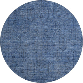Piper Looms Mayfield Southwest AMF790 Navy Machine Washable Area Rug Round Main Image
