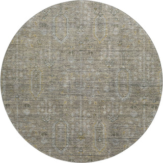 Piper Looms Mayfield Southwest AMF790 Taupe Machine Washable Area Rug Round Main Image
