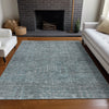 Piper Looms Mayfield Southwest AMF790 Teal Machine Washable Area Rug Lifestyle Image Feature