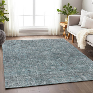 Piper Looms Mayfield Southwest AMF790 Teal Machine Washable Area Rug Lifestyle Image Feature