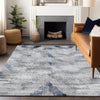 Piper Looms Mayfield Lines AMF791 Gray Machine Washable Area Rug Lifestyle Image Feature