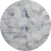 Piper Looms Mayfield Lines AMF791 Gray Machine Washable Area Rug Round Main Image