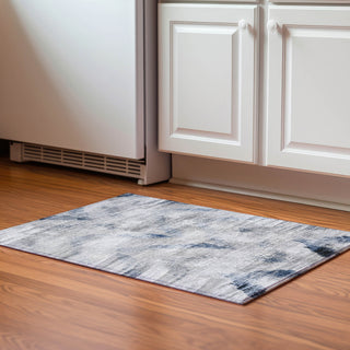 Piper Looms Mayfield Lines AMF791 Gray Machine Washable Area Rug Scatter Lifestyle Image Feature