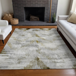 Piper Looms Mayfield Lines AMF791 Taupe Machine Washable Area Rug Lifestyle Image Feature
