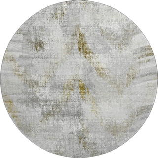 Piper Looms Mayfield Lines AMF791 Taupe Machine Washable Area Rug Round Main Image
