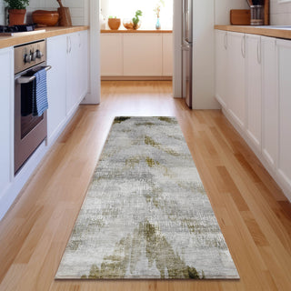 Piper Looms Mayfield Lines AMF791 Taupe Machine Washable Area Rug Runner Lifestyle Image Feature
