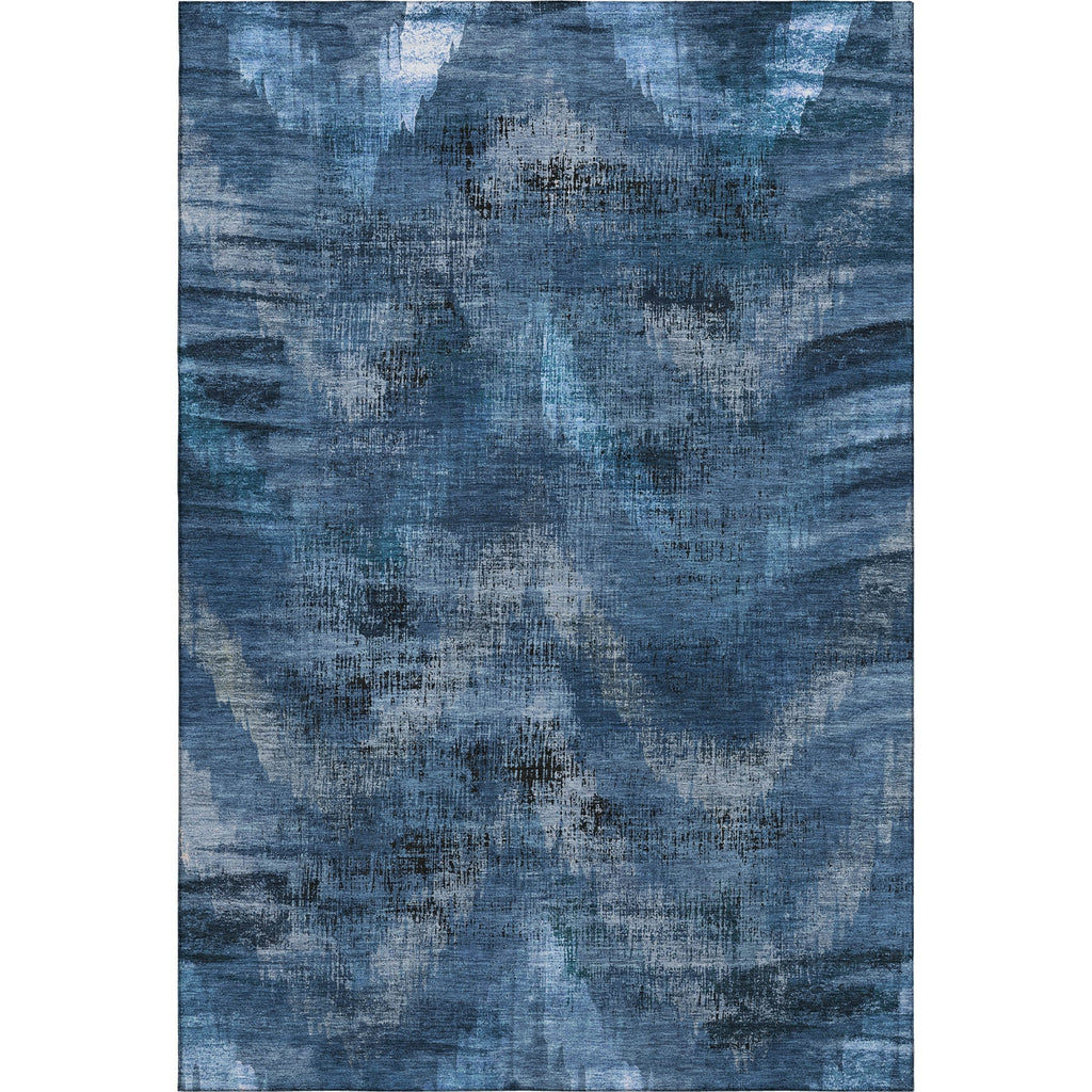 Piper Looms Mayfield Lines AMF792 Blue Machine Washable Area Rug main image