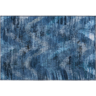 Piper Looms Mayfield Lines AMF792 Blue Machine Washable Area Rug Scatter Main Image
