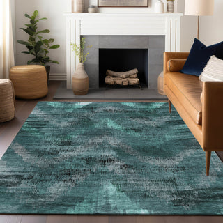 Piper Looms Mayfield Lines AMF792 Fern Machine Washable Area Rug Lifestyle Image Feature