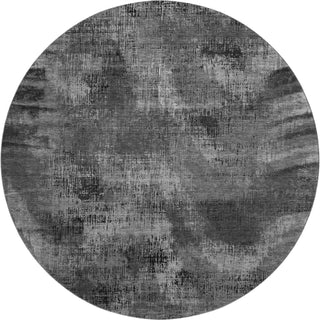 Piper Looms Mayfield Lines AMF792 Gray Machine Washable Area Rug Round Main Image
