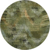 Piper Looms Mayfield Lines AMF792 Olive Machine Washable Area Rug Round Main Image