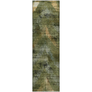 Piper Looms Mayfield Lines AMF792 Olive Machine Washable Area Rug Runner Main Image