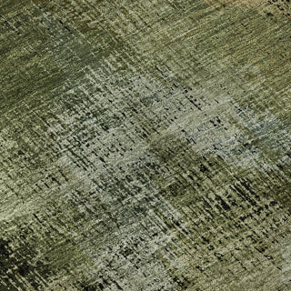Piper Looms Mayfield Lines AMF792 Olive Machine Washable Area Rug Swatch Image