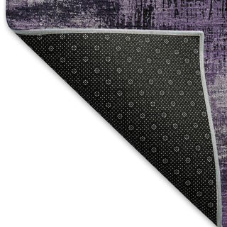 Piper Looms Mayfield Lines AMF792 Purple Machine Washable Area Rug Backing Image