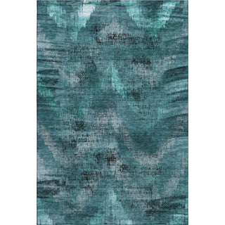 Piper Looms Mayfield Lines AMF792 Teal Machine Washable Area Rug main image