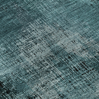Piper Looms Mayfield Lines AMF792 Teal Machine Washable Area Rug Swatch Image