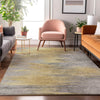 Piper Looms Mayfield Lines AMF793 Gold Machine Washable Area Rug Lifestyle Image Feature