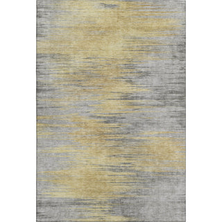 Piper Looms Mayfield Lines AMF793 Gold Machine Washable Area Rug main image