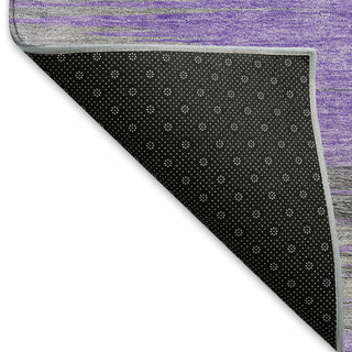 Piper Looms Mayfield Lines AMF793 Purple Machine Washable Area Rug Backing Image