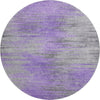 Piper Looms Mayfield Lines AMF793 Purple Machine Washable Area Rug Round Main Image