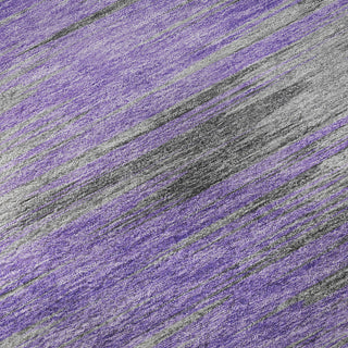 Piper Looms Mayfield Lines AMF793 Purple Machine Washable Area Rug Swatch Image