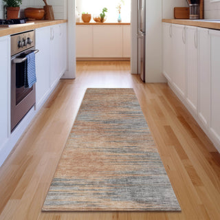 Piper Looms Mayfield Lines AMF793 Salmon Machine Washable Area Rug Runner Lifestyle Image Feature