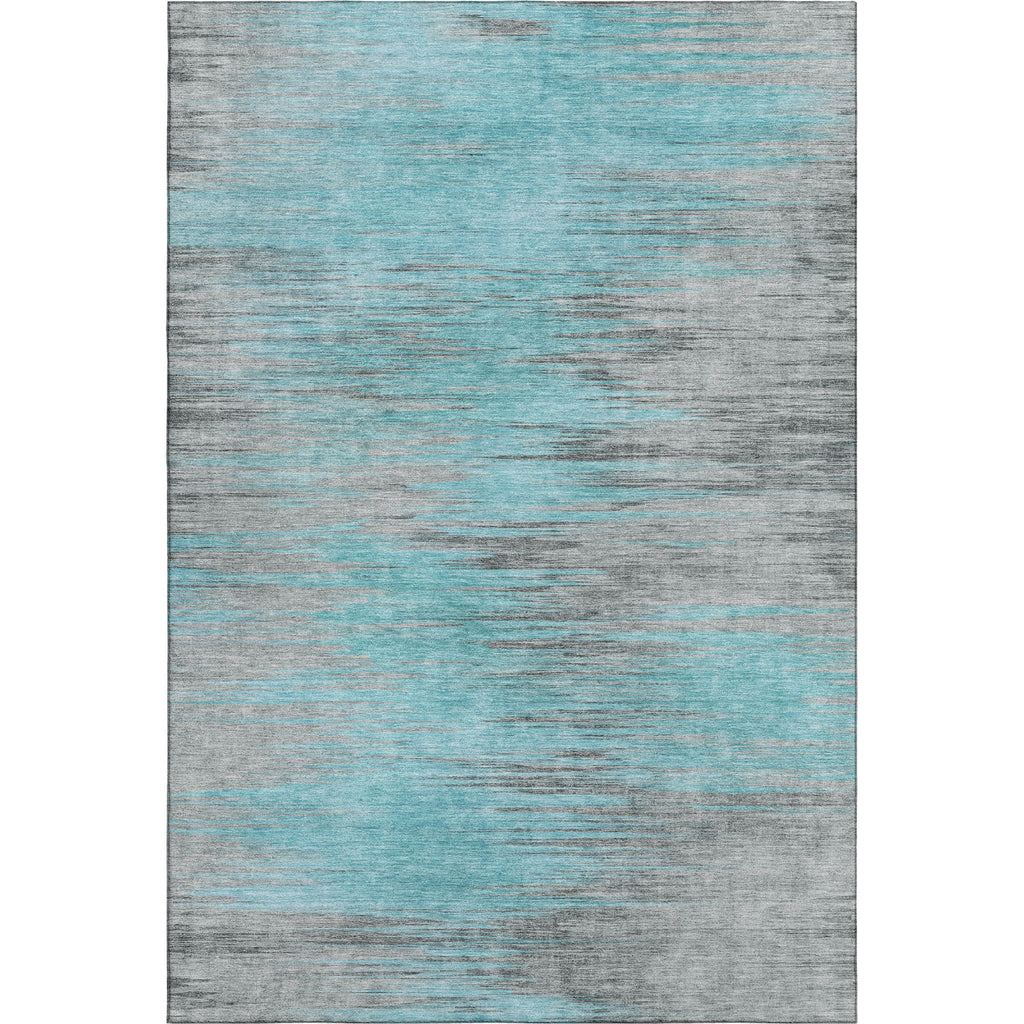 Piper Looms Mayfield Lines AMF793 Teal Machine Washable Area Rug main image