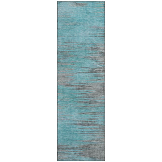 Piper Looms Mayfield Lines AMF793 Teal Machine Washable Area Rug Runner Main Image